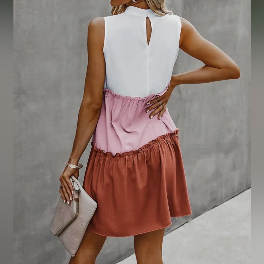 Multi Color Mock Dress - Picture 2 of 2